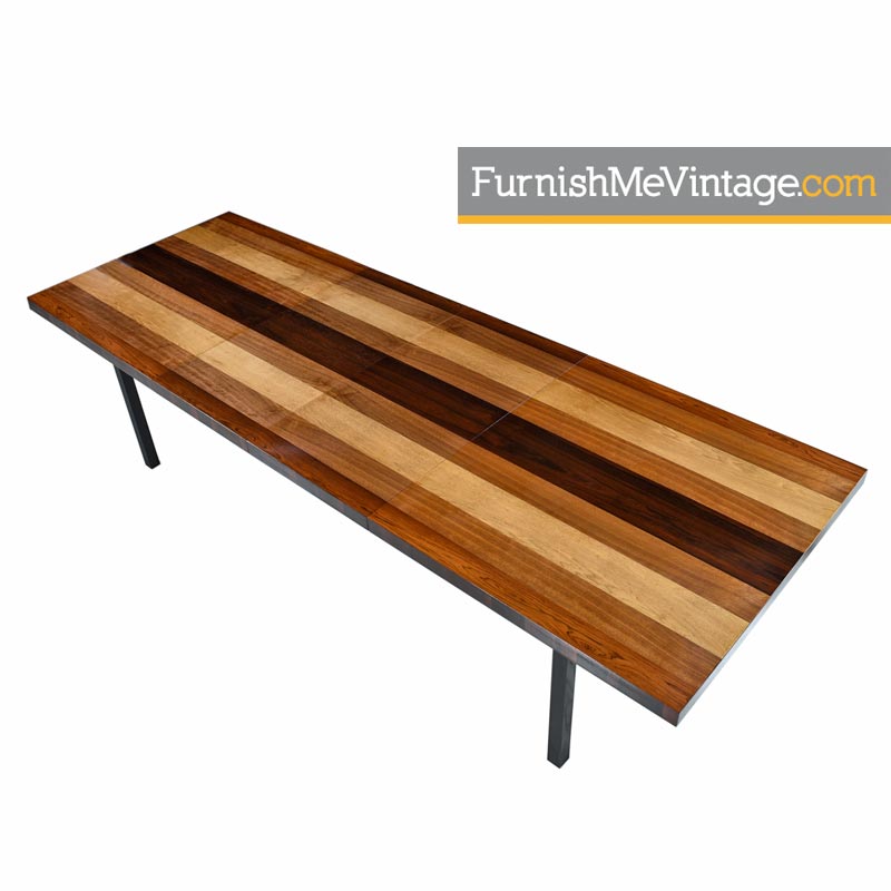 Milo Baughman Dillingham Dining Table With Rosewood Walnut Oak Ash Milo Baughman Dillingham Dining Table With Rosewood Hickory Walnut