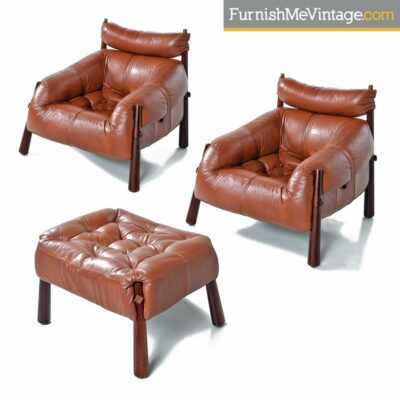 percival lafer,mp-81,leather,lounge chairs,ottomans,rosewood