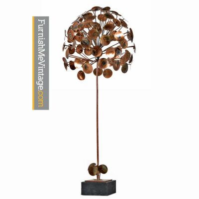 Jonathan Adler Style Raindrop Tree Metal Sculpture