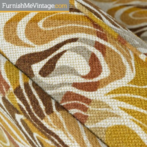 Settee Sofa Set - Original Psychedelic Print Fabric