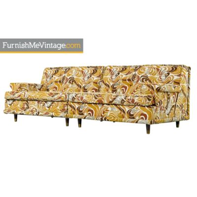 Settee Sofa Set - Original Psychedelic Print Fabric