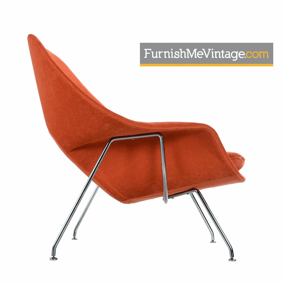vintage eero saarinen for knoll womb lounge chair restored with new