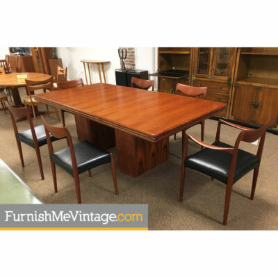 modern,danish,vintage,Rosewood, Pedestal Dining Table