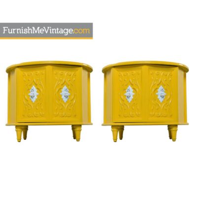 cabinets,stone, yellow,hollywood regency,nightstands