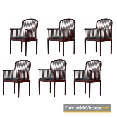 stendig,andover chairs,davis allen,italian modern,spindle back,dining chairs
