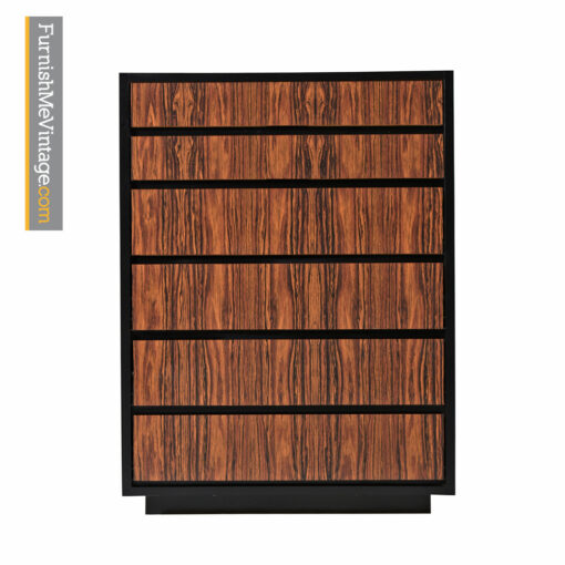 Rosewood Laminate Highboy Dresser