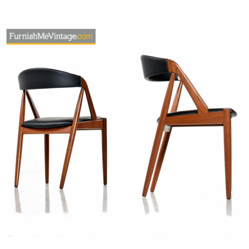 Kai Kristiansen Danish Teak Chairs Model #31 Set of Eight