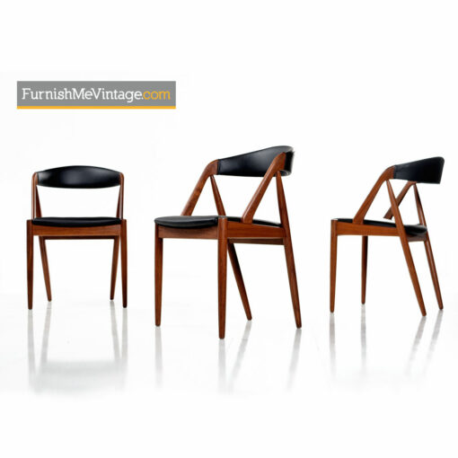 Kai Kristiansen Danish Teak Chairs Model #31 Set of Eight