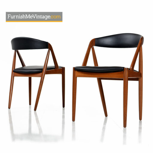 Kai Kristiansen Danish Teak Chairs Model #31 Set of Eight