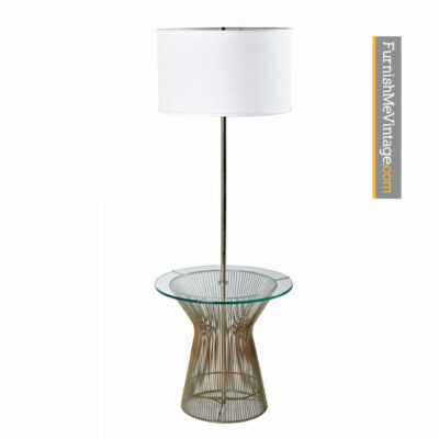 Warren Platner Style Glass Table Floor Lamp by Laurel