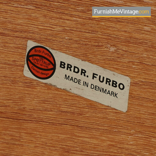 Danish Coffee Table By BRDR Furbo - Stone Tile Inlaid Teak