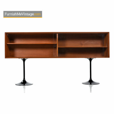 Danish Teak Bookcase Console Cabinet Credenza by Dyrlund