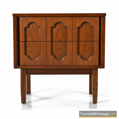 Mid-Century Scandinavian Modern Walnut Nightstand