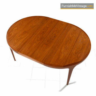 Kofod Larsen for Faarup Mobelfabrik Danish Teak Oval Dining Table