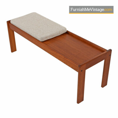 Danish Teak Bench Coffee Table by Komfort - Scandinavian Modern