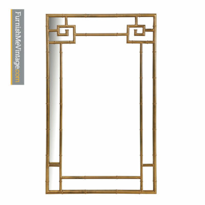 Mastercraft Mirror - Hollywood Regency Asian Modern Brass