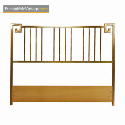 Mastercraft Headboard - Hollywood Regency Asian Modern Brass