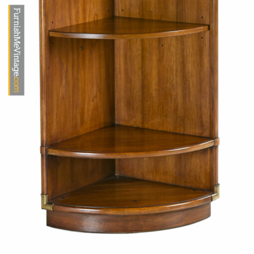 Corner Cabinet - Campaign Style Drexel Heritage Accolade Bookshelf Curio