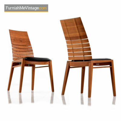 High back Teak Dining Chair - Scandinavian Modern