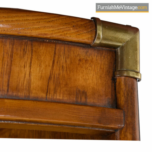 Corner Cabinet - Campaign Style Drexel Heritage Accolade Bookshelf Curio