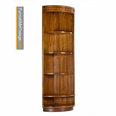 Corner Cabinet - Campaign Style Drexel Heritage Accolade Bookshelf Curio