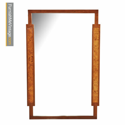 Walnut Mirror Burl Inlay Bed by Daniel Jones Inc. of New York
