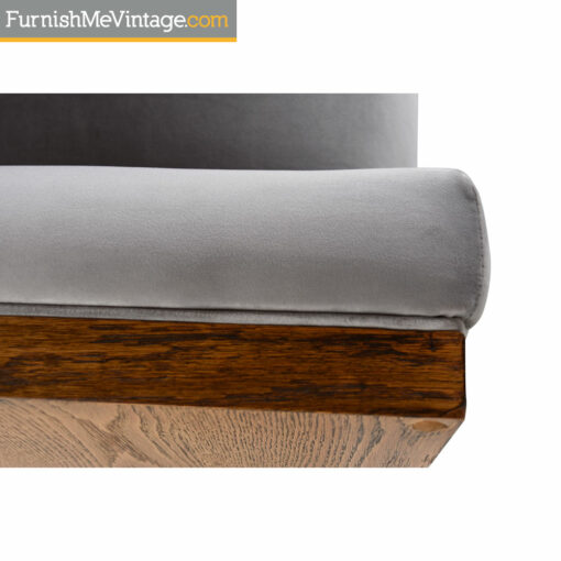 Cubist Club Chair - Mid-Century Baughman Style Grey Velvet