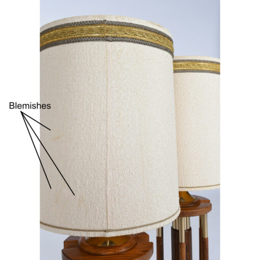 Blemishes on lamp shade