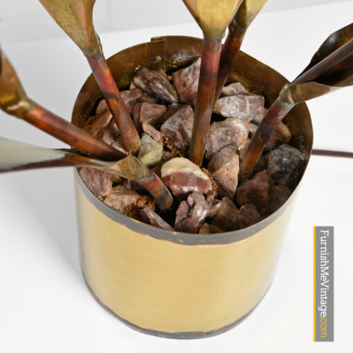 Sea Urchin Table Lamp - Brutalist Fantasy Jere Style Sculptural Metal