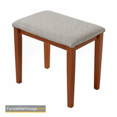 Danish Teak Stool by FBJ Mobler - Upholstered Bench