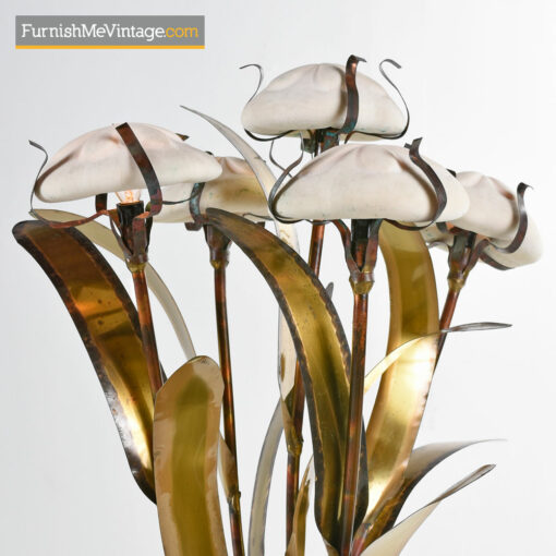 Sea Urchin Table Lamp - Brutalist Fantasy Jere Style Sculptural Metal