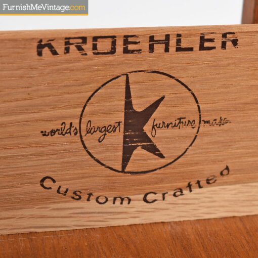 Triple Dresser Credenza by Kroehler - Danish Modern Walnut