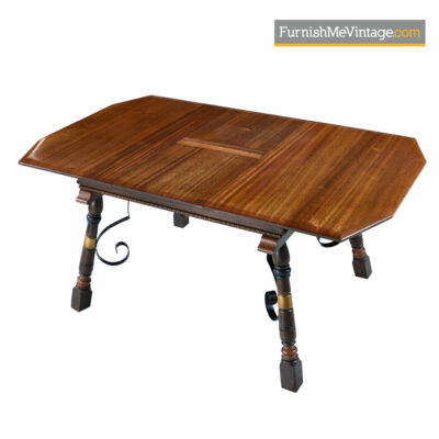 Neo Gothic Revival Mahogany Dining Table - Game of Throwns Style