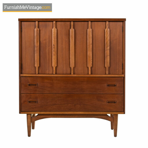 Kroehler Dresser - Danish Modern Walnut Gentlemans Chest