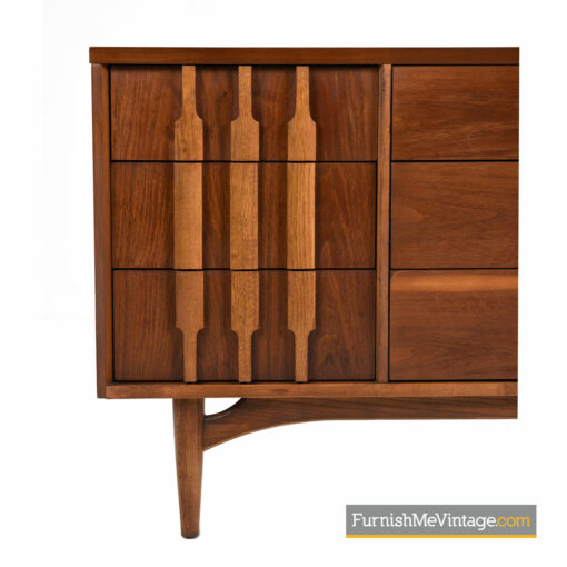 Triple Dresser Credenza by Kroehler - Danish Modern Walnut
