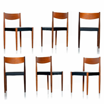 Mid-Century Danish Modern Rosewood And Teak Dining Chairs