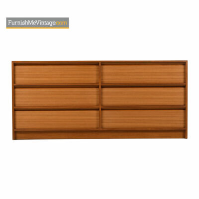 Danish Teak Double Dresser - Scandinavian Modern