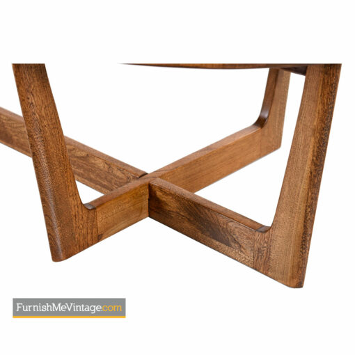 Amoeba Coffee Table - Solid Oak Walnut Boomerang Freefrom Design