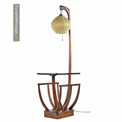 Retro Magazine Rack Spaghetti Goop Globe Floor Lamp
