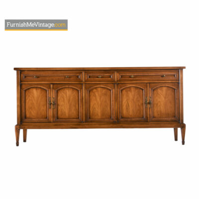 Walnut Brass Credenza by White Furniture - Mid-Century Modern