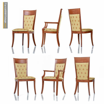 Sibau High Back Cherry Dining Chairs - Made in Italy