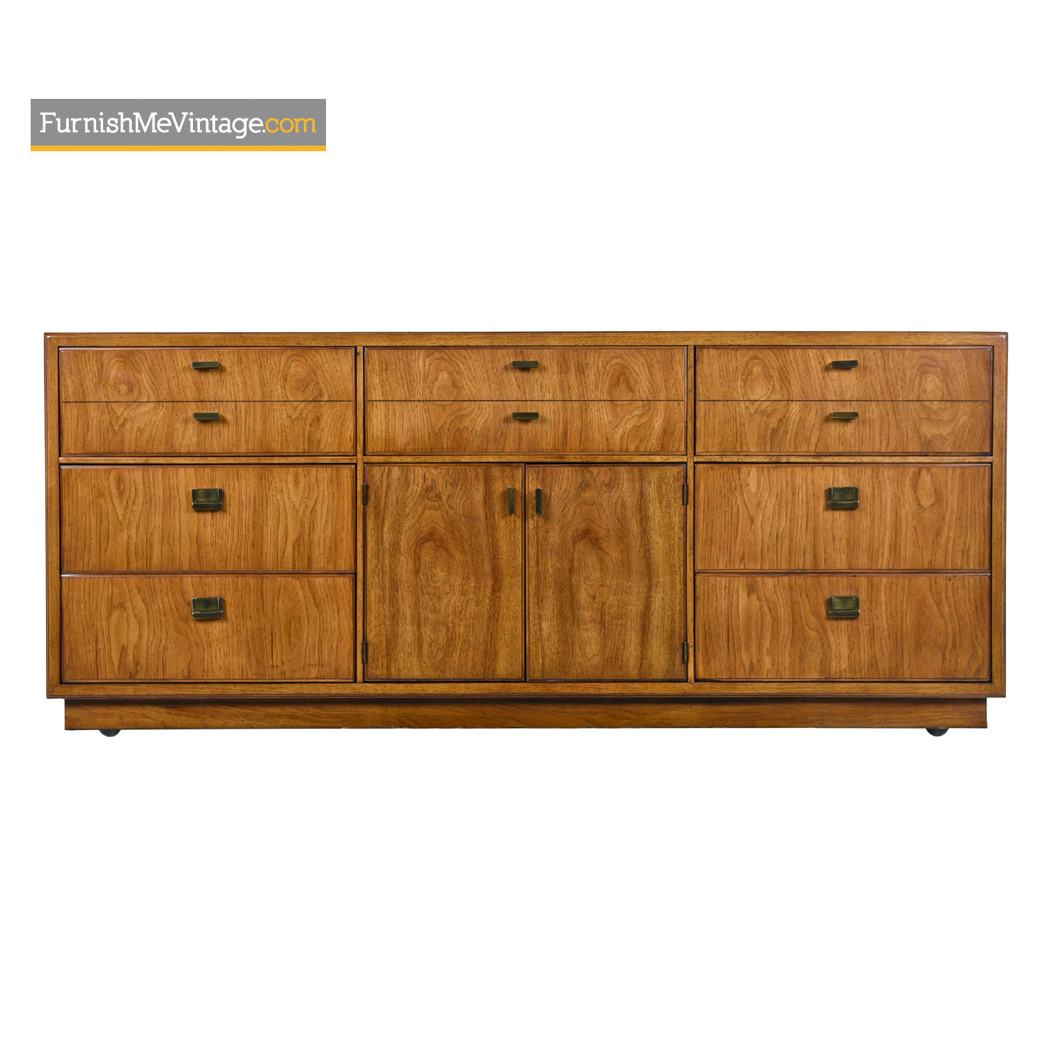 Campaign Dresser Drexel Heritage Consensus Brass Accent Pecan