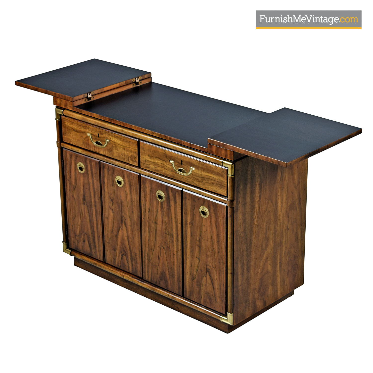 Campaign Style Server Bar Cart By Drexel Heritage Accolade