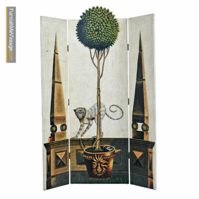 Maitland Smith Art Deco Hollywood Regency Folding Screen Room Divider