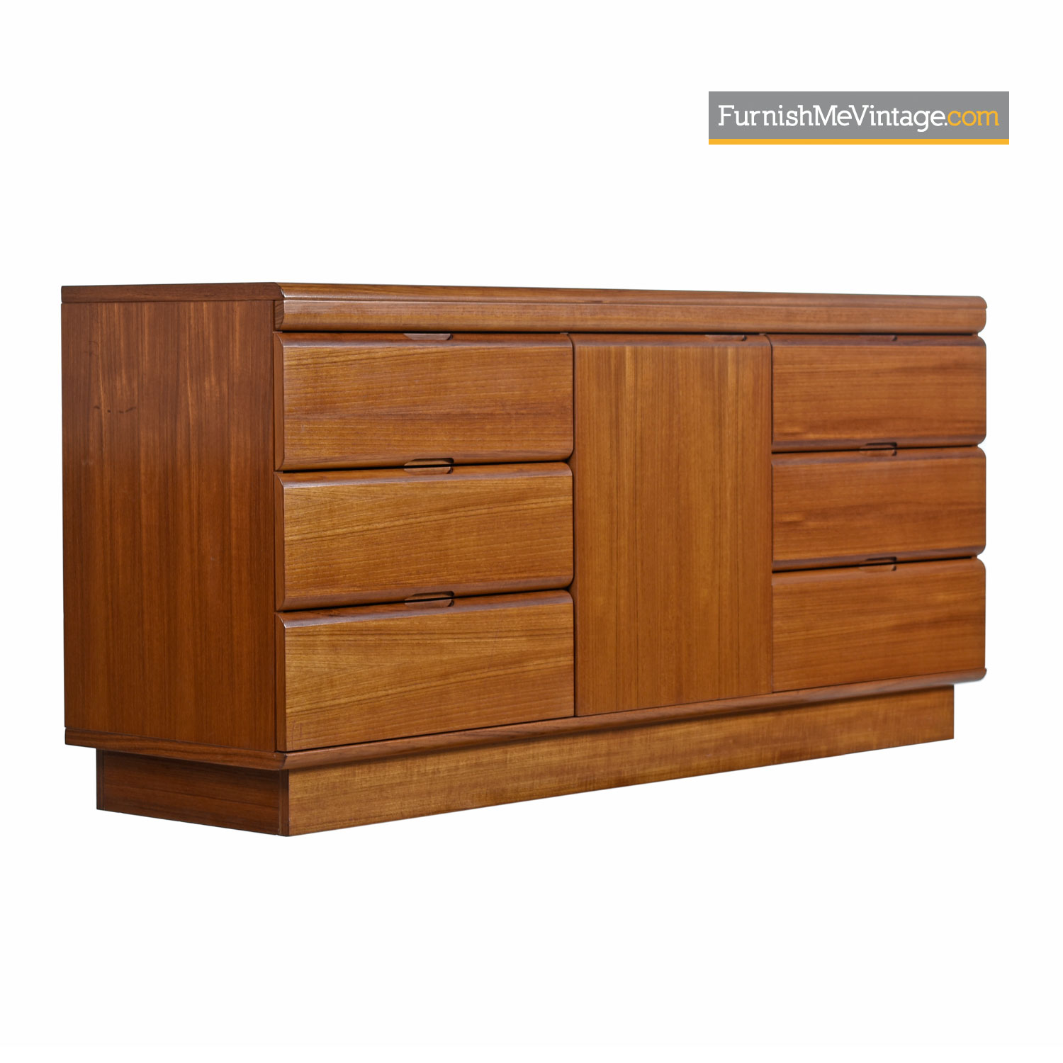 Vintage Danish Modern Teak Dresser Credenza