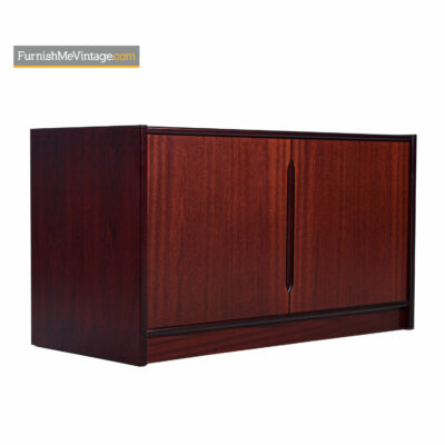 Danish Modern Rosewood Media Cabinet Credenza