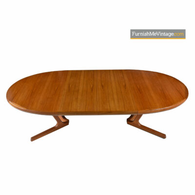 Interform Collection Danish Modern Teak Extending Dining Table