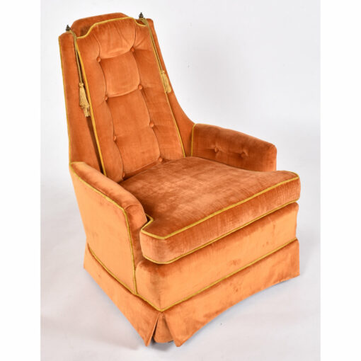 McAfee vintage 1970s orange armchair