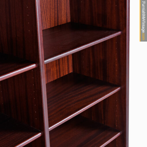 Danish Modern Rosewood Bookcase With Adjustable Shelves
