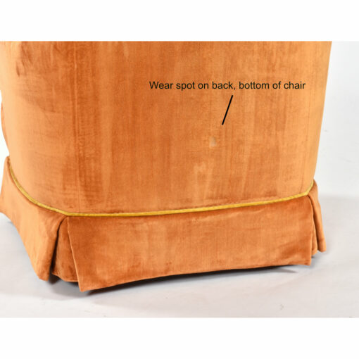 Spot on back, bottom of one chair